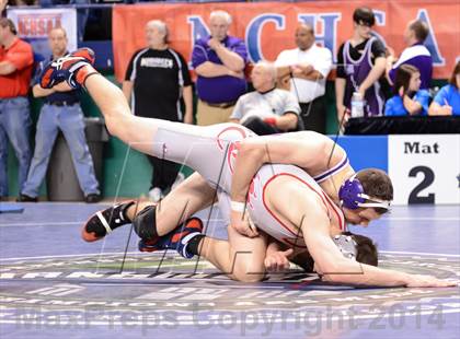 Thumbnail 2 in NCHSAA Individual Wrestling 1A Quarterfinals photogallery.