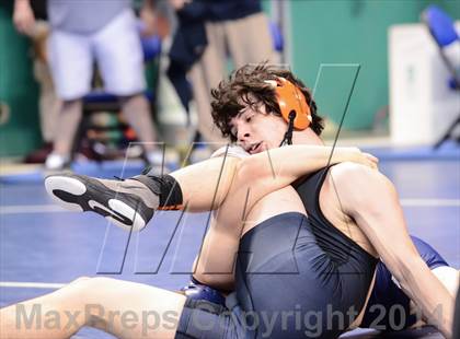 Thumbnail 2 in NCHSAA Individual Wrestling 1A Quarterfinals photogallery.