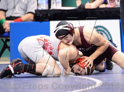 Thumbnail 2 in NCHSAA Individual Wrestling 1A Quarterfinals photogallery.
