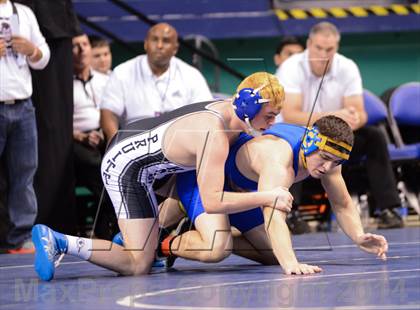 Thumbnail 2 in NCHSAA Individual Wrestling 1A Quarterfinals photogallery.