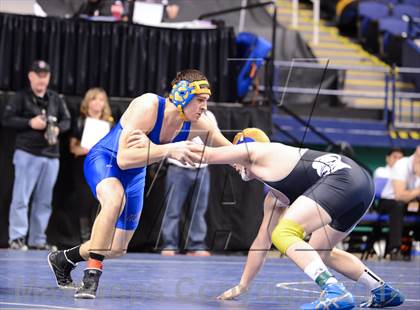Thumbnail 1 in NCHSAA Individual Wrestling 1A Quarterfinals photogallery.