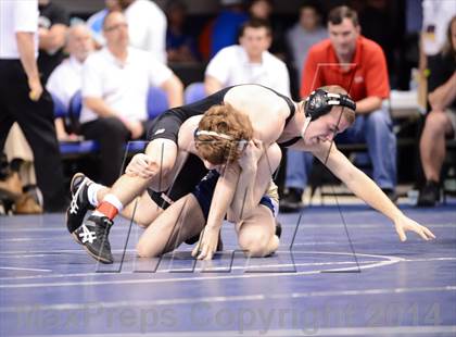 Thumbnail 2 in NCHSAA Individual Wrestling 1A Quarterfinals photogallery.