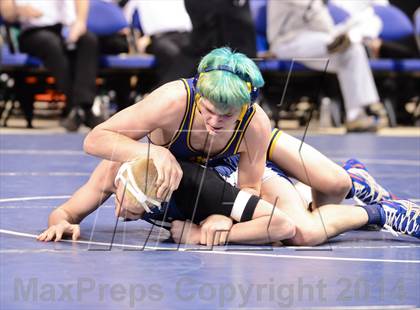 Thumbnail 2 in NCHSAA Individual Wrestling 1A Quarterfinals photogallery.