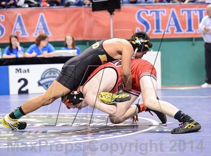 Thumbnail 1 in NCHSAA Individual Wrestling 1A Quarterfinals photogallery.