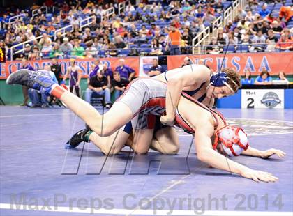 Thumbnail 1 in NCHSAA Individual Wrestling 1A Quarterfinals photogallery.