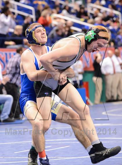 Thumbnail 1 in NCHSAA Individual Wrestling 1A Quarterfinals photogallery.