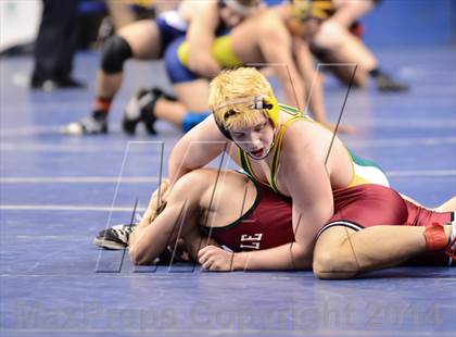 Thumbnail 2 in NCHSAA Individual Wrestling 1A Quarterfinals photogallery.