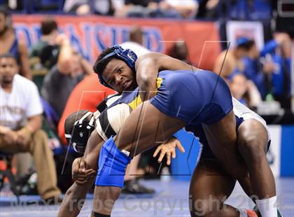 Thumbnail 3 in NCHSAA Individual Wrestling 1A Quarterfinals photogallery.