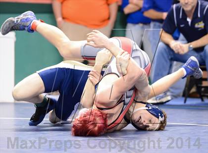 Thumbnail 2 in NCHSAA Individual Wrestling 1A Quarterfinals photogallery.