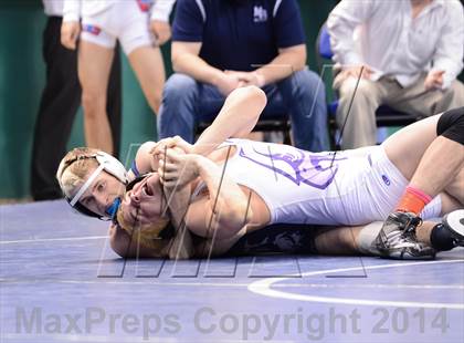 Thumbnail 1 in NCHSAA Individual Wrestling 1A Quarterfinals photogallery.