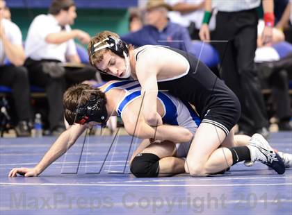 Thumbnail 1 in NCHSAA Individual Wrestling 1A Quarterfinals photogallery.