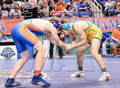 Thumbnail 3 in NCHSAA Individual Wrestling 1A Quarterfinals photogallery.