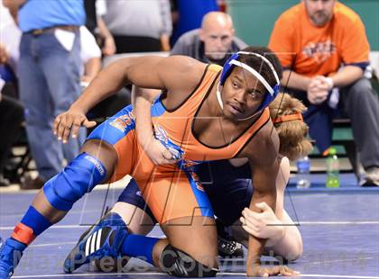 Thumbnail 3 in NCHSAA Individual Wrestling 1A Quarterfinals photogallery.