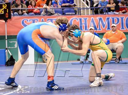 Thumbnail 1 in NCHSAA Individual Wrestling 1A Quarterfinals photogallery.