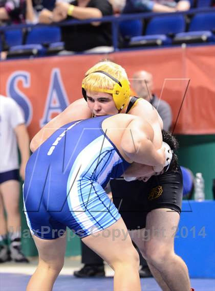 Thumbnail 1 in NCHSAA Individual Wrestling 1A Quarterfinals photogallery.