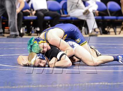 Thumbnail 1 in NCHSAA Individual Wrestling 1A Quarterfinals photogallery.