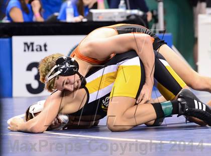 Thumbnail 3 in NCHSAA Individual Wrestling 1A Quarterfinals photogallery.