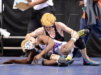 Thumbnail 1 in NCHSAA Individual Wrestling 1A Quarterfinals photogallery.