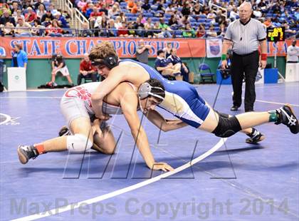 Thumbnail 2 in NCHSAA Individual Wrestling 1A Quarterfinals photogallery.