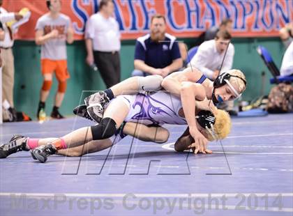 Thumbnail 1 in NCHSAA Individual Wrestling 1A Quarterfinals photogallery.