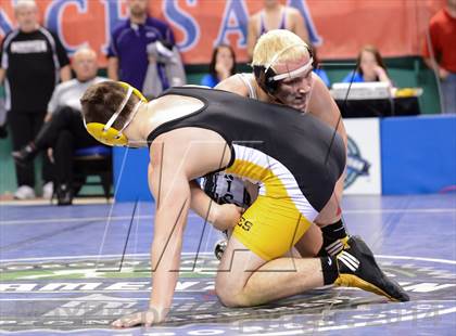 Thumbnail 1 in NCHSAA Individual Wrestling 1A Quarterfinals photogallery.