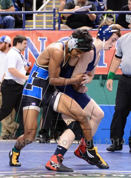 Thumbnail 1 in NCHSAA Individual Wrestling 1A Quarterfinals photogallery.