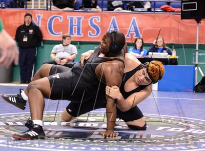 Thumbnail 2 in NCHSAA Individual Wrestling 1A Quarterfinals photogallery.