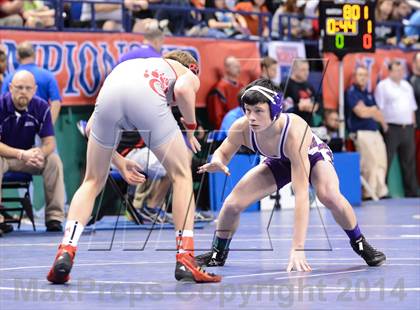 Thumbnail 1 in NCHSAA Individual Wrestling 1A Quarterfinals photogallery.
