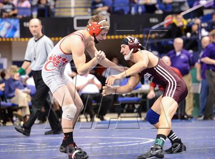 Thumbnail 2 in NCHSAA Individual Wrestling 1A Quarterfinals photogallery.