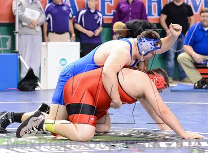 Thumbnail 3 in NCHSAA Individual Wrestling 1A Quarterfinals photogallery.