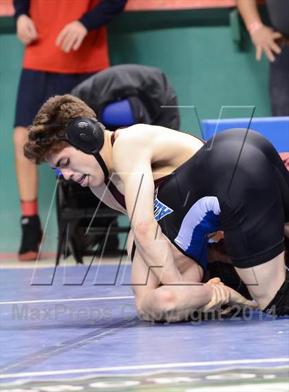 Thumbnail 2 in NCHSAA Individual Wrestling 1A Quarterfinals photogallery.