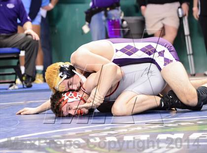 Thumbnail 2 in NCHSAA Individual Wrestling 1A Quarterfinals photogallery.