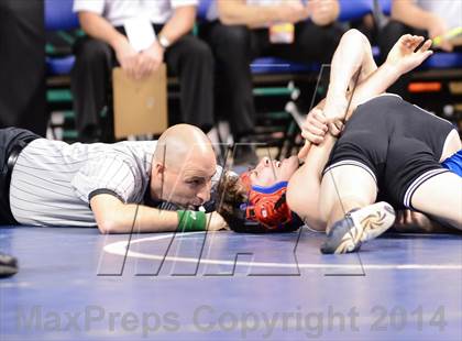 Thumbnail 3 in NCHSAA Individual Wrestling 1A Quarterfinals photogallery.