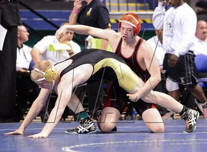 Thumbnail 1 in NCHSAA Individual Wrestling 1A Quarterfinals photogallery.