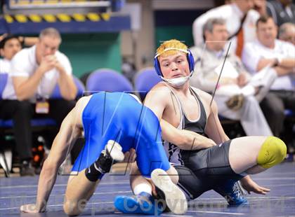 Thumbnail 3 in NCHSAA Individual Wrestling 1A Quarterfinals photogallery.