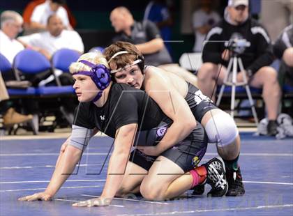 Thumbnail 2 in NCHSAA Individual Wrestling 1A Quarterfinals photogallery.