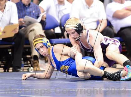 Thumbnail 1 in NCHSAA Individual Wrestling 1A Quarterfinals photogallery.