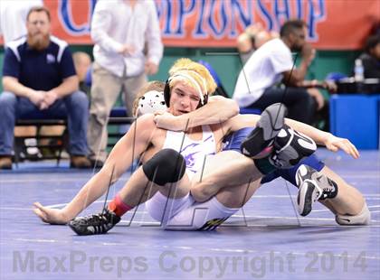 Thumbnail 2 in NCHSAA Individual Wrestling 1A Quarterfinals photogallery.