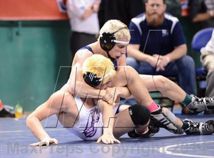 Thumbnail 2 in NCHSAA Individual Wrestling 1A Quarterfinals photogallery.