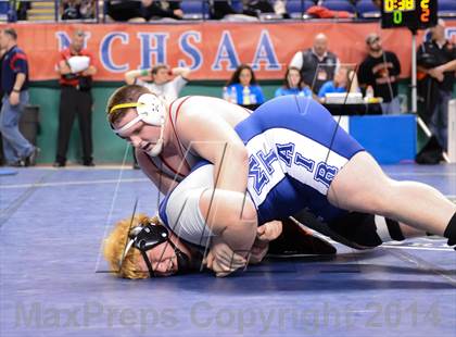 Thumbnail 2 in NCHSAA Individual Wrestling 1A Quarterfinals photogallery.