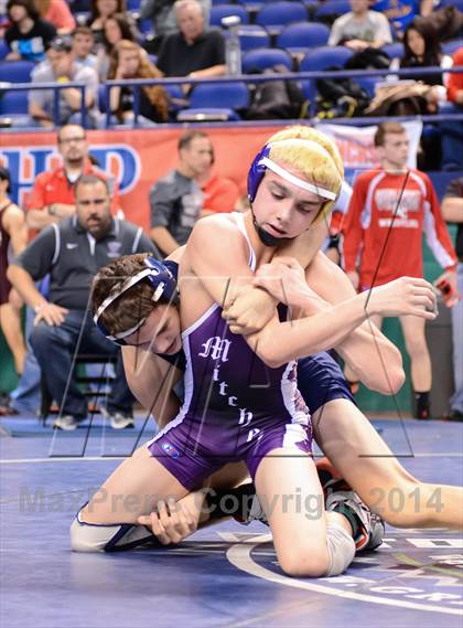 Thumbnail 1 in NCHSAA Individual Wrestling 1A Quarterfinals photogallery.