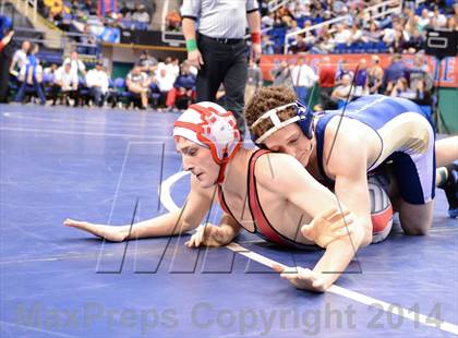 Thumbnail 3 in NCHSAA Individual Wrestling 1A Quarterfinals photogallery.