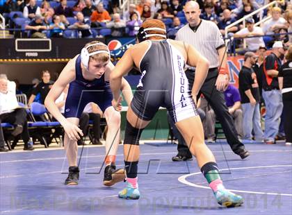 Thumbnail 3 in NCHSAA Individual Wrestling 1A Quarterfinals photogallery.