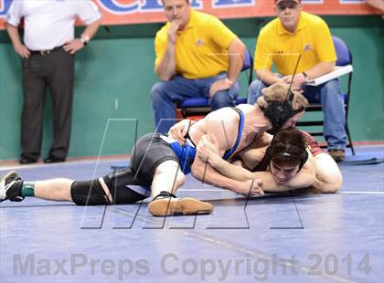 Thumbnail 1 in NCHSAA Individual Wrestling 1A Quarterfinals photogallery.