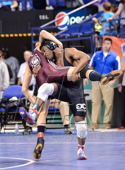 Thumbnail 2 in NCHSAA Individual Wrestling 1A Quarterfinals photogallery.