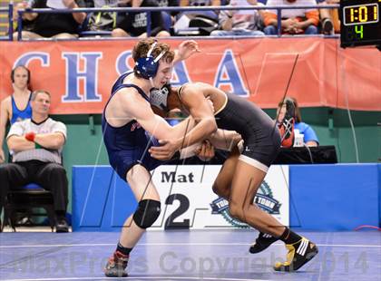 Thumbnail 1 in NCHSAA Individual Wrestling 1A Quarterfinals photogallery.