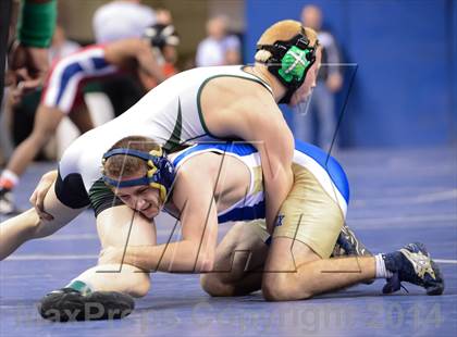 Thumbnail 1 in NCHSAA Individual Wrestling 1A Quarterfinals photogallery.