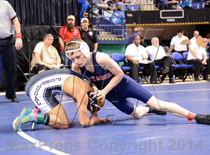 Thumbnail 1 in NCHSAA Individual Wrestling 1A Quarterfinals photogallery.