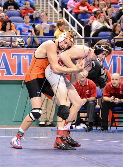 Thumbnail 2 in NCHSAA Individual Wrestling 1A Quarterfinals photogallery.