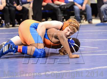 Thumbnail 2 in NCHSAA Individual Wrestling 1A Quarterfinals photogallery.